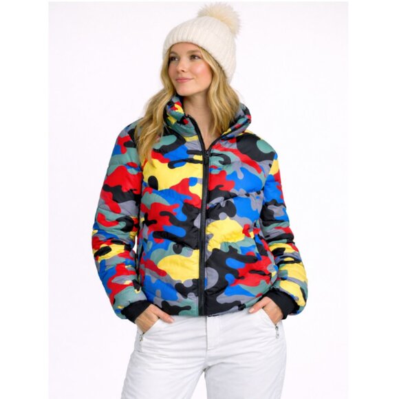 ziai Jackets & Blazers - ZIAI Women's Colorful Camouflage Puffer Jacket - 10